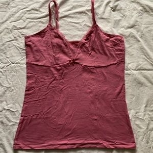 Pact cami with adjustable straps size xl never worn. Vintage rose color